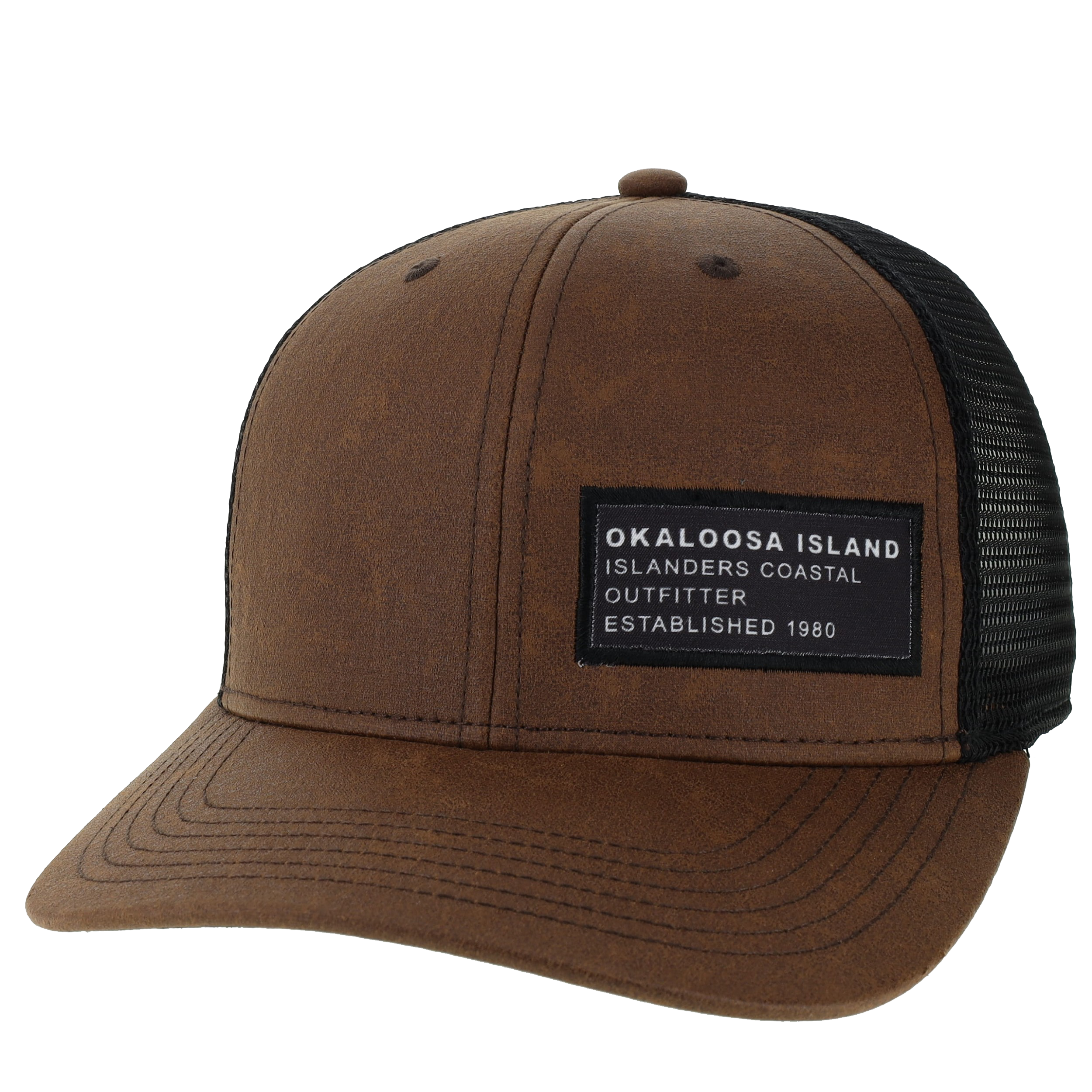 Islanders Okaloosa Island Brown Oil Cloth Trucker