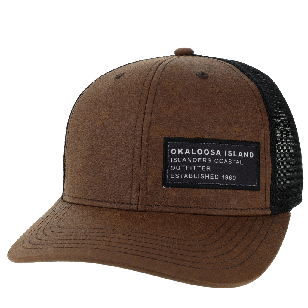 Islanders Okaloosa Island Brown Oil Cloth Trucker