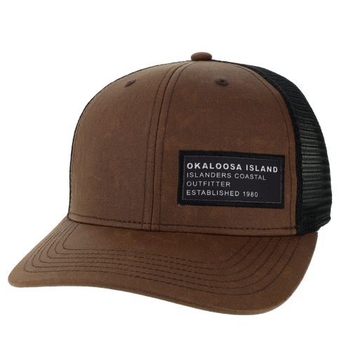 Islanders Okaloosa Island Brown Oil Cloth Trucker