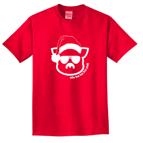 Santa Pig Beach Wash Tee