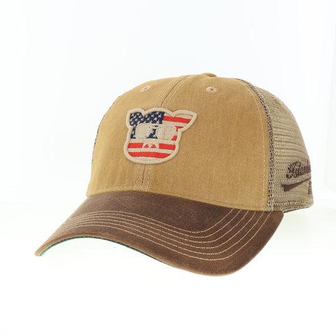Islanders Waxed Cotton USA Trucker Hat