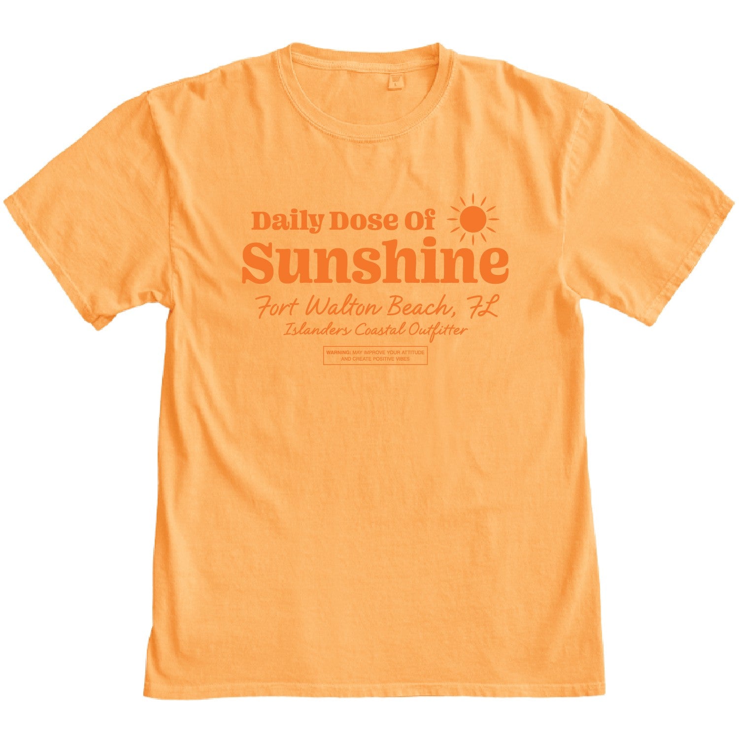 Islanders Daily Dose of Sunshine Tee Tangerine