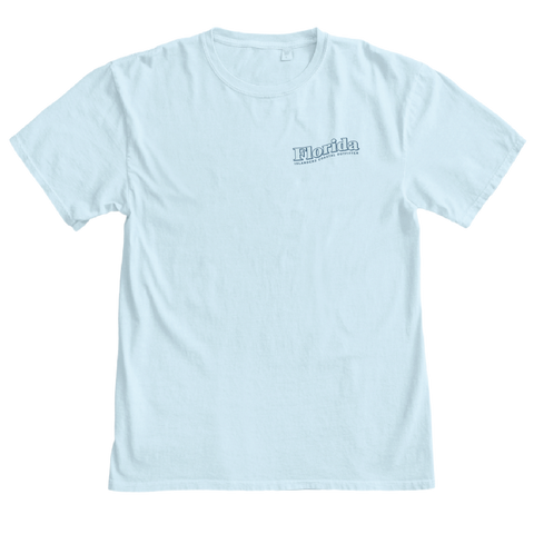 Islanders Best of Times Beach Palm Tee Powder Blue -COMING SOON