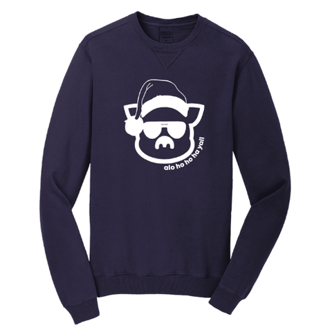 Santa Pig Beach Wash Crew Sweatshirt