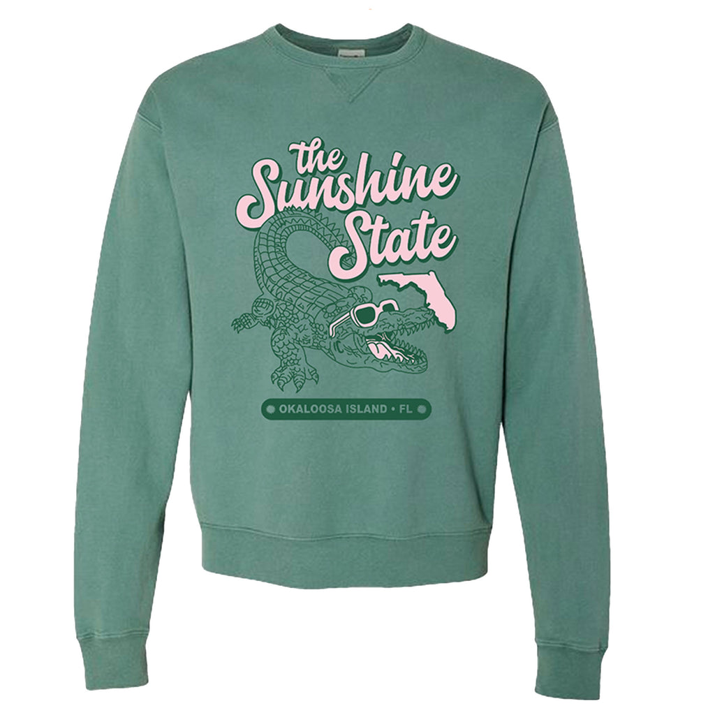 Islanders Sunshine State Crew Sweatshirt - Cyprus Green