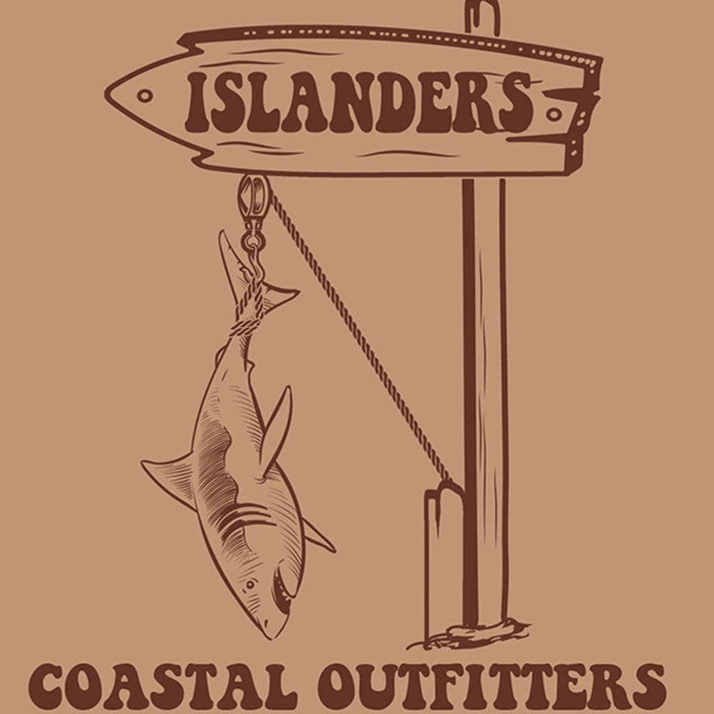 Islanders Tiki Retro Ad Crew Sweatshirt - Latte
