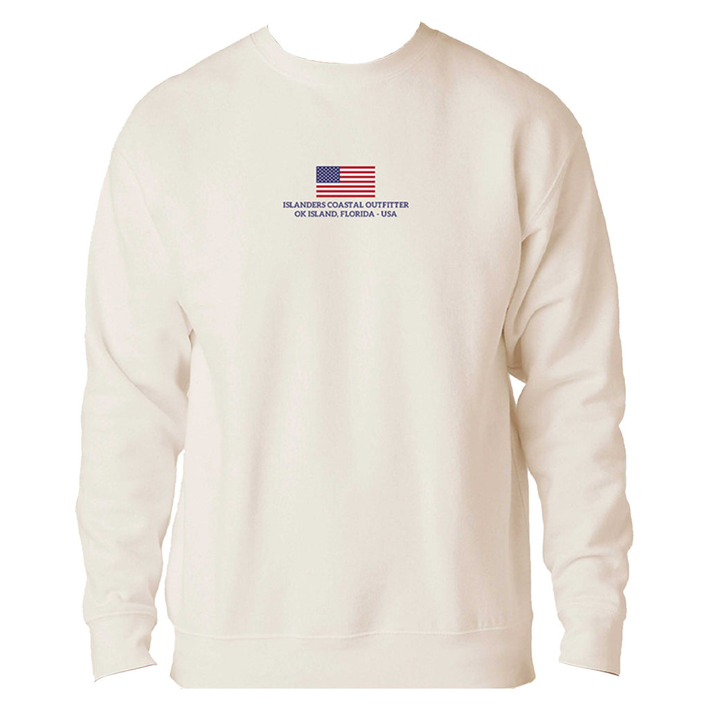 OK Island Flag Crew Sweatshirt