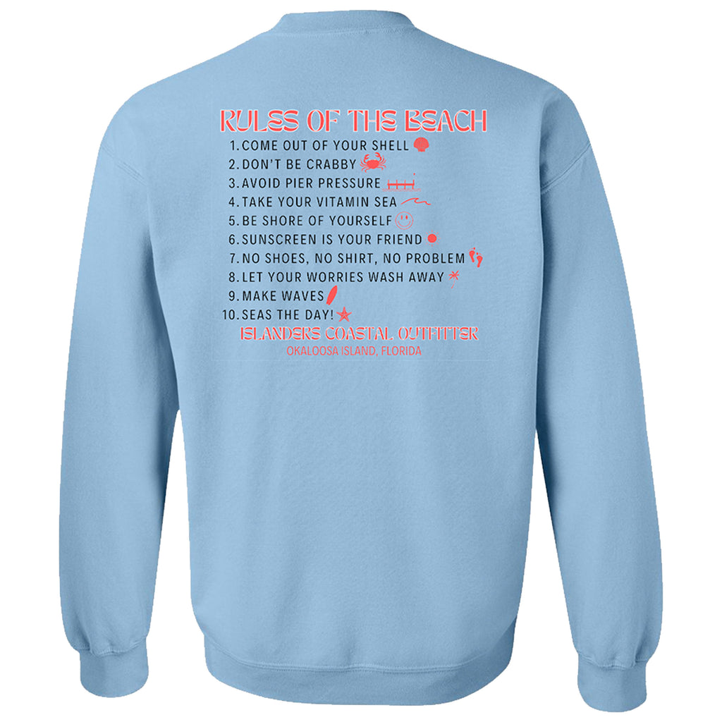 Islanders Rules of the Beach Crew Sweatshirt