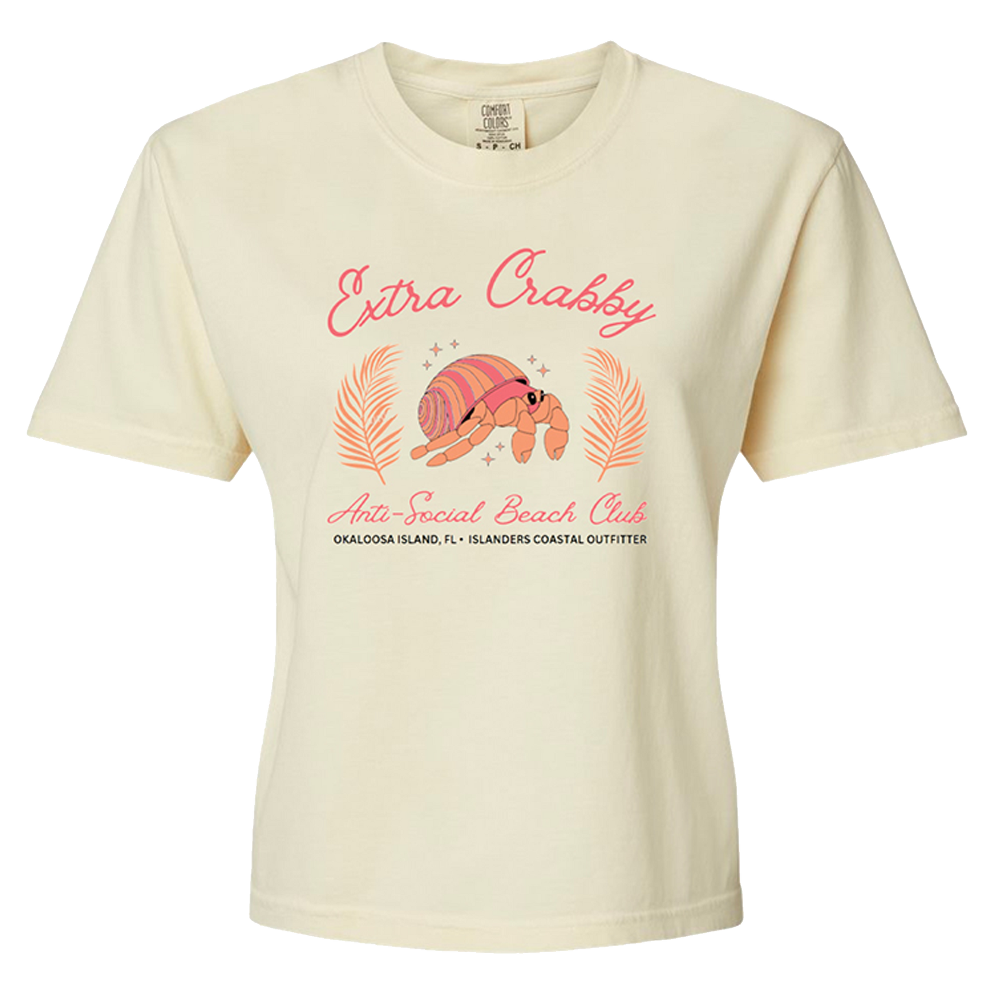 Islanders Extra Crabby Comfort Colors Crop Tee