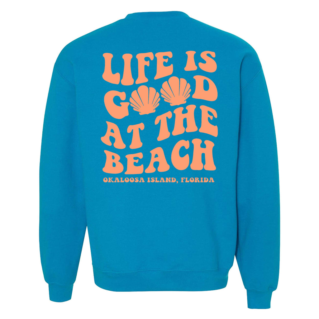 Islanders Life is Good Crew Sweatshirt - Sapphire
