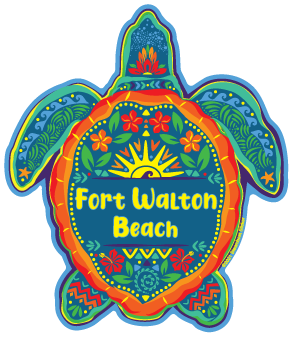 Steamboat Sticker Fort Walton Beach Turtle