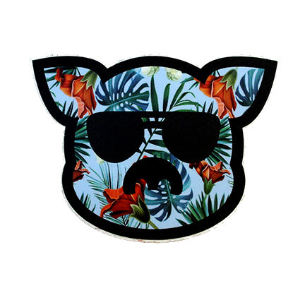 Islanders Hawaiian Blue Pig Face Sticker